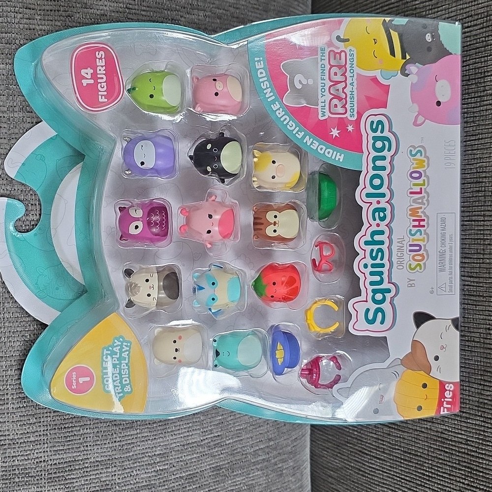 Squish-a-longs By Squishmallow, Series 1, 14 Figures, 19 Pieces, New - Picture 2 of 9